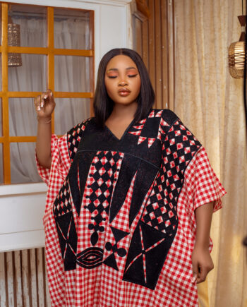 CHECKERED AGBADA